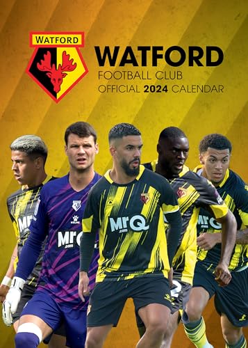 Watford FC Offizieller Wandkalender 2024 The Hornets, A3, Fußball von Global Merchandising Limited