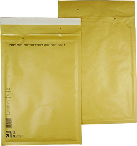 Global Pack Braune Luftpolsterumschläge, Luftpolstertaschen, 7/G, 250 x 350 mm von Global Pack
