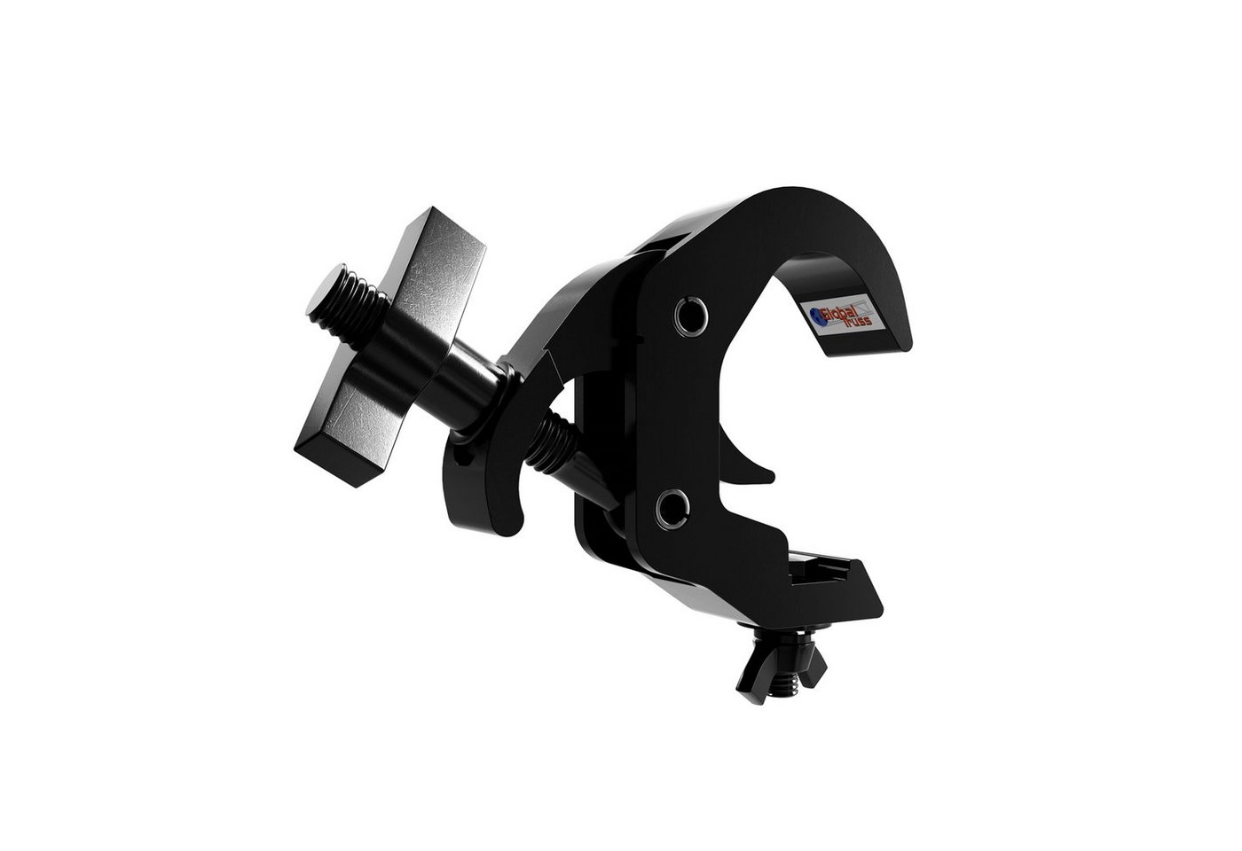 Global Truss Halterung, (Selflock Haken Easy 250KG black, Zubehör für Licht und Bühne, Clamps, Selflock Haken Easy 250KG black - Clamp) von Global Truss