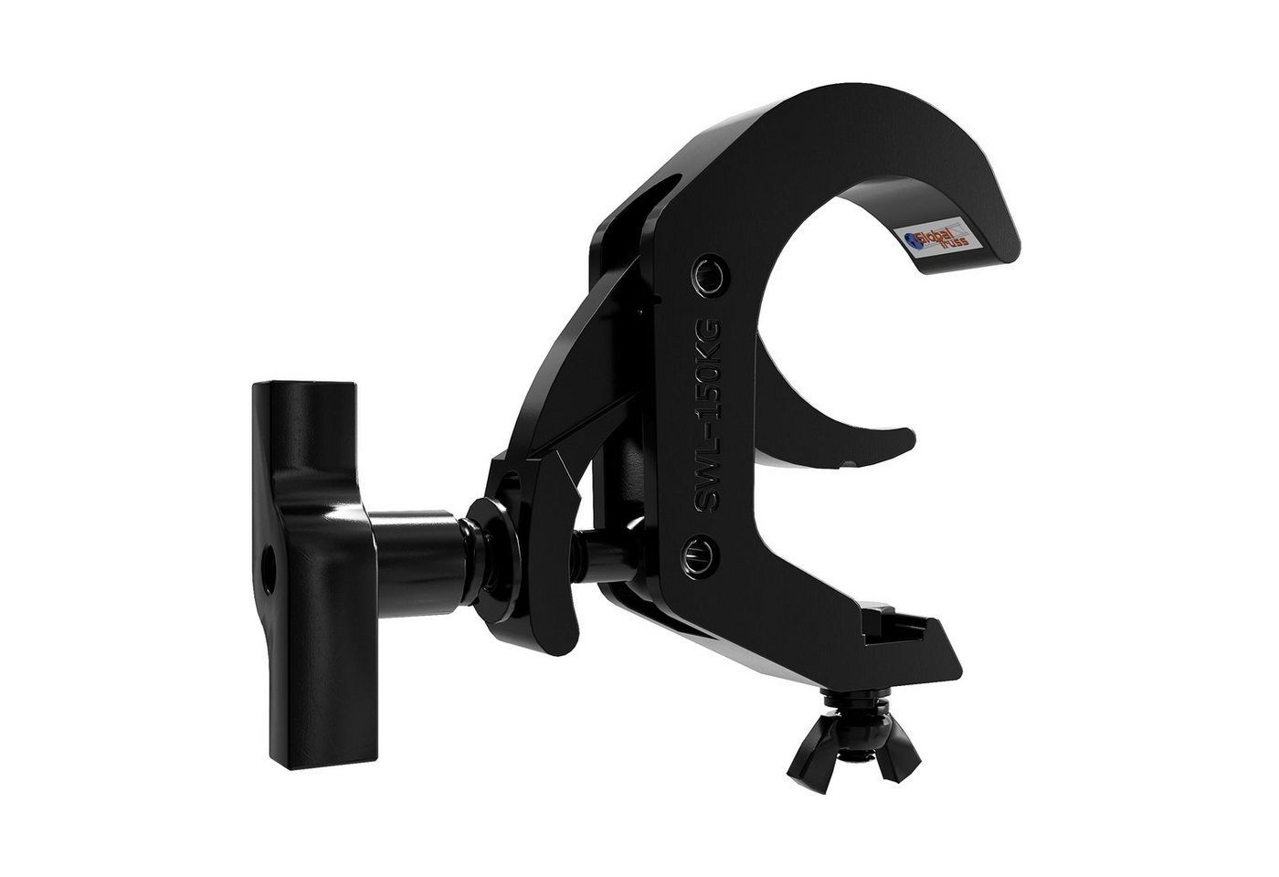 Global Truss Halterung, (Zubehör für Licht und Bühne, Clamps, Selflock Hook Easy 48-80/30/150kg stage black - Clamp) von Global Truss