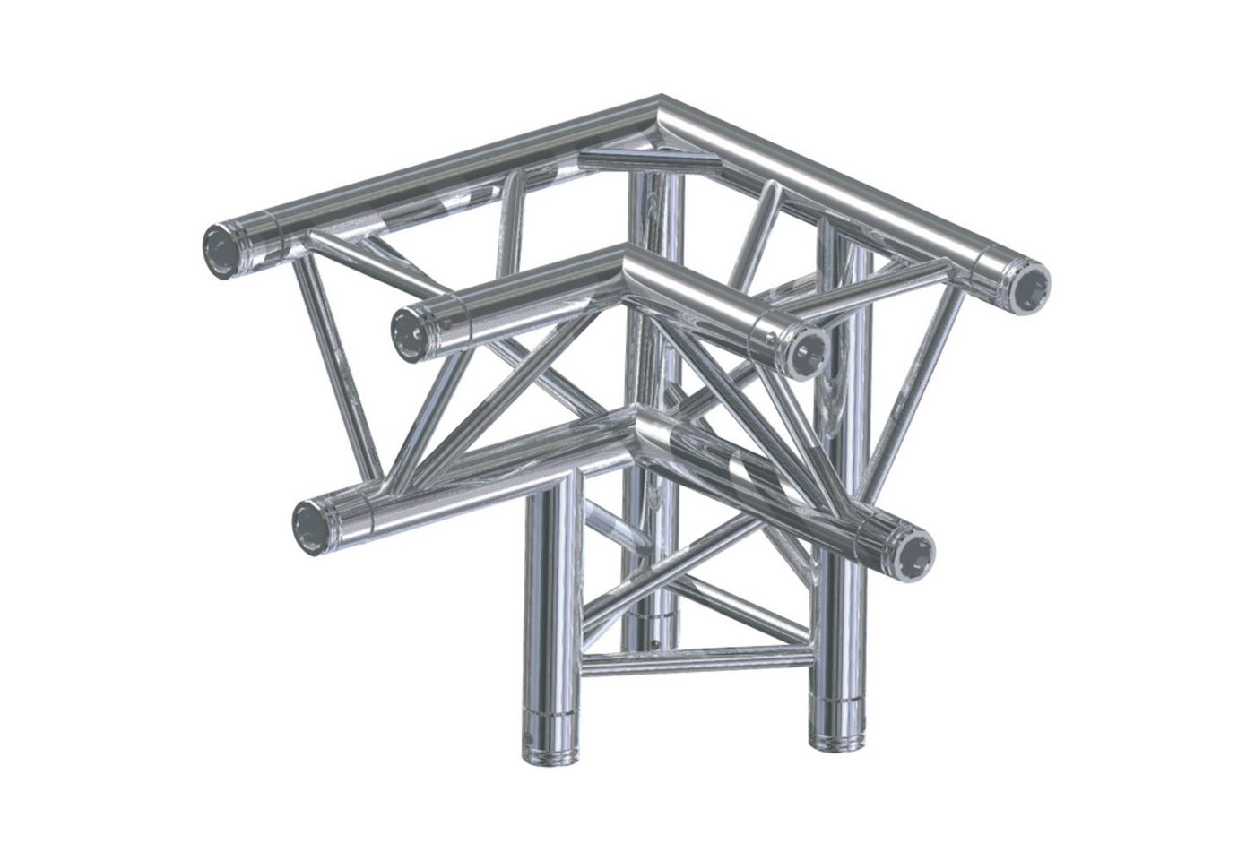 Global Truss Lampenstativ (F33, LD90 Ecke, C33 3-Punkt, 3-Weg links - Ecken Traverse) von Global Truss