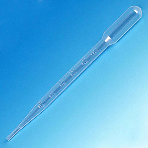 Globe Scientific 135030 Transferpipetten mit großer Glühbirne, 7 ml, unsteril, graduiert nach 3 ml Markierung, LD-Kunststoff, 155 mm, 500 Stück von Globe Scientific