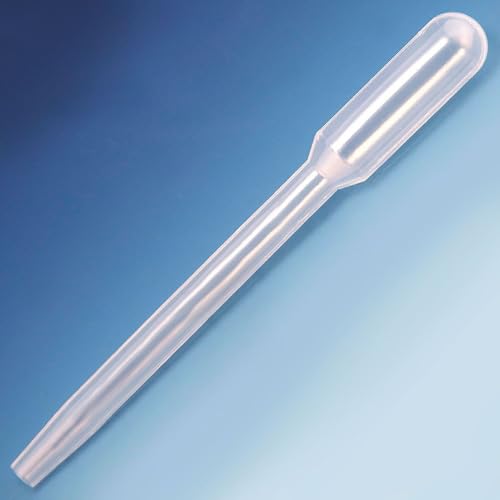 Globe Scientific Transfer Pipet, 135040-500, Wide Bore, Large Bulb, Non-Sterile, 124mm Length, 5.5mm Tip Inner Diameter, 500/Box von Globe Scientific