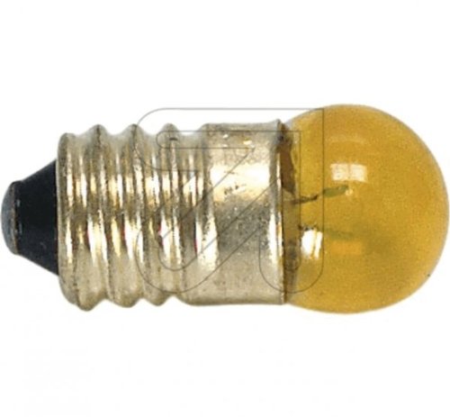 Globe Warehouse 10 Stück Kugellampe E10 gelb 3,5V 0,2 A Glühlampe Glühbirne von Globe Warehouse
