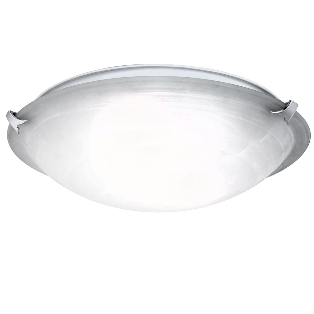 Deckenlampe, Metall, Glas, Alabaster-Optik, weiß, 40 cm von Globo