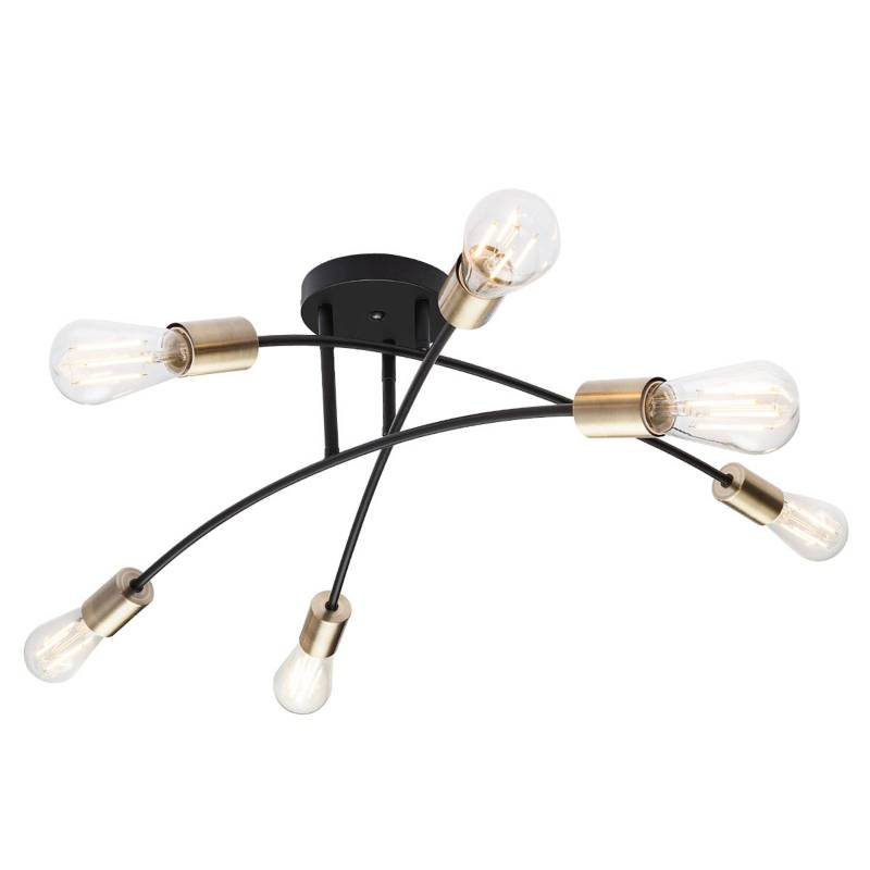 Deckenlampe Sarini aus Metall, sechsflammig von Globo