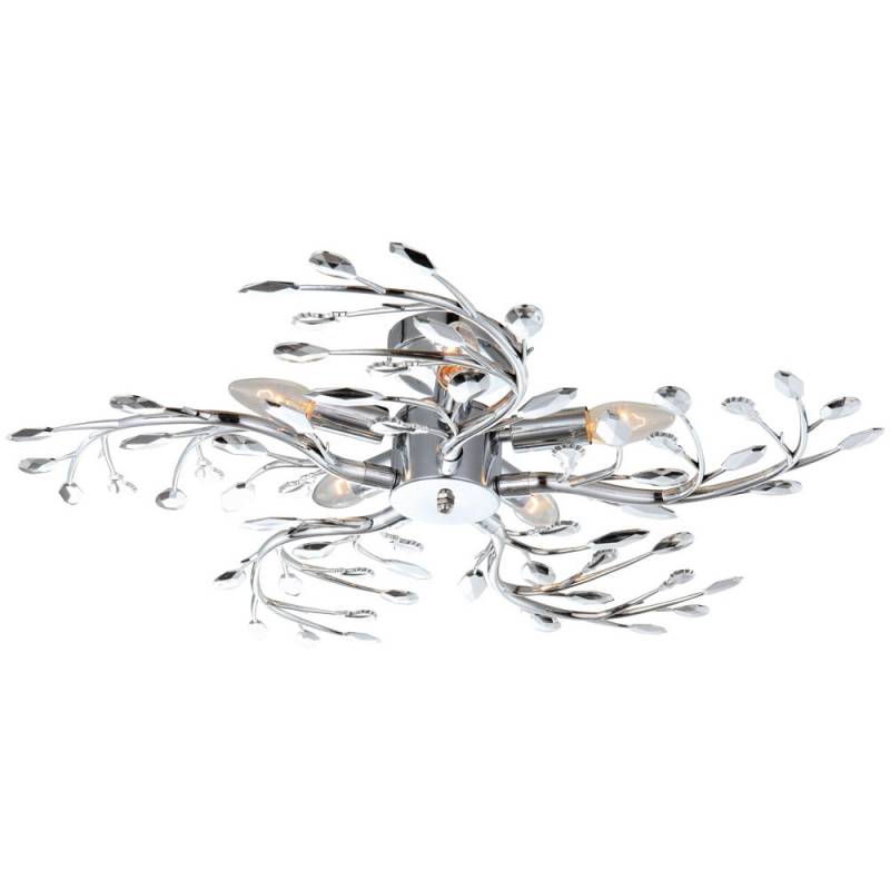 Deckenleuchte Flash mit strahlendem Licht und Chrom Design von Globo