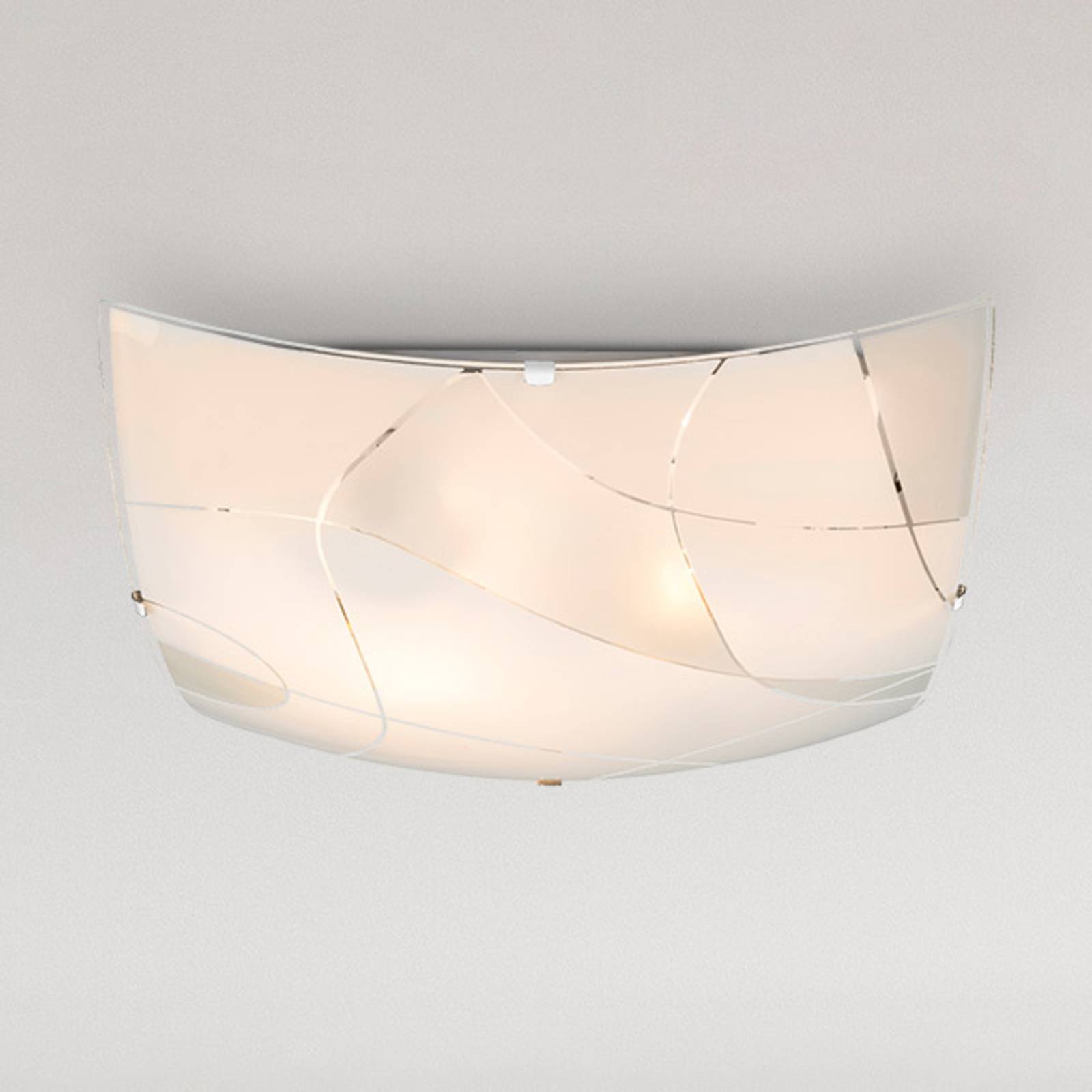 Deckenleuchte Paranja, eckig, 30x30cm, gemustert Deckenleuchte Paranja, eckig, 30x30cm, gemustert von Globo