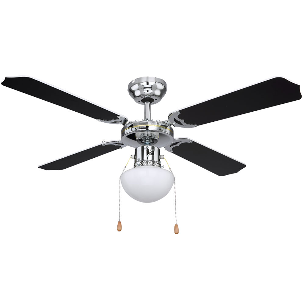 Deckenventilator, 3 Stufen, Zugschalter, H 41,5 cm von Globo