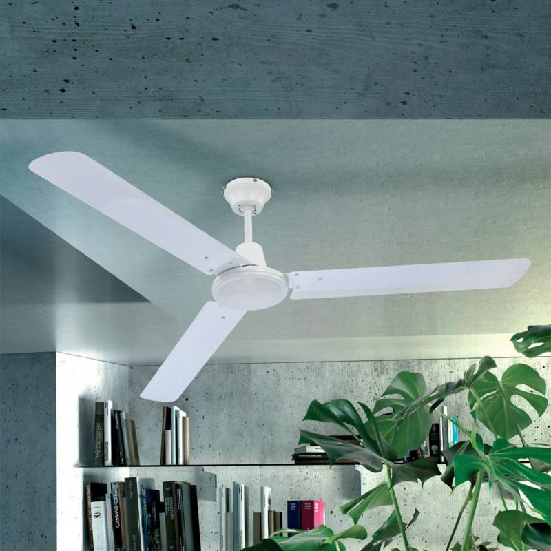 Deckenventilator Ferro mit Schalter, weiß von Globo