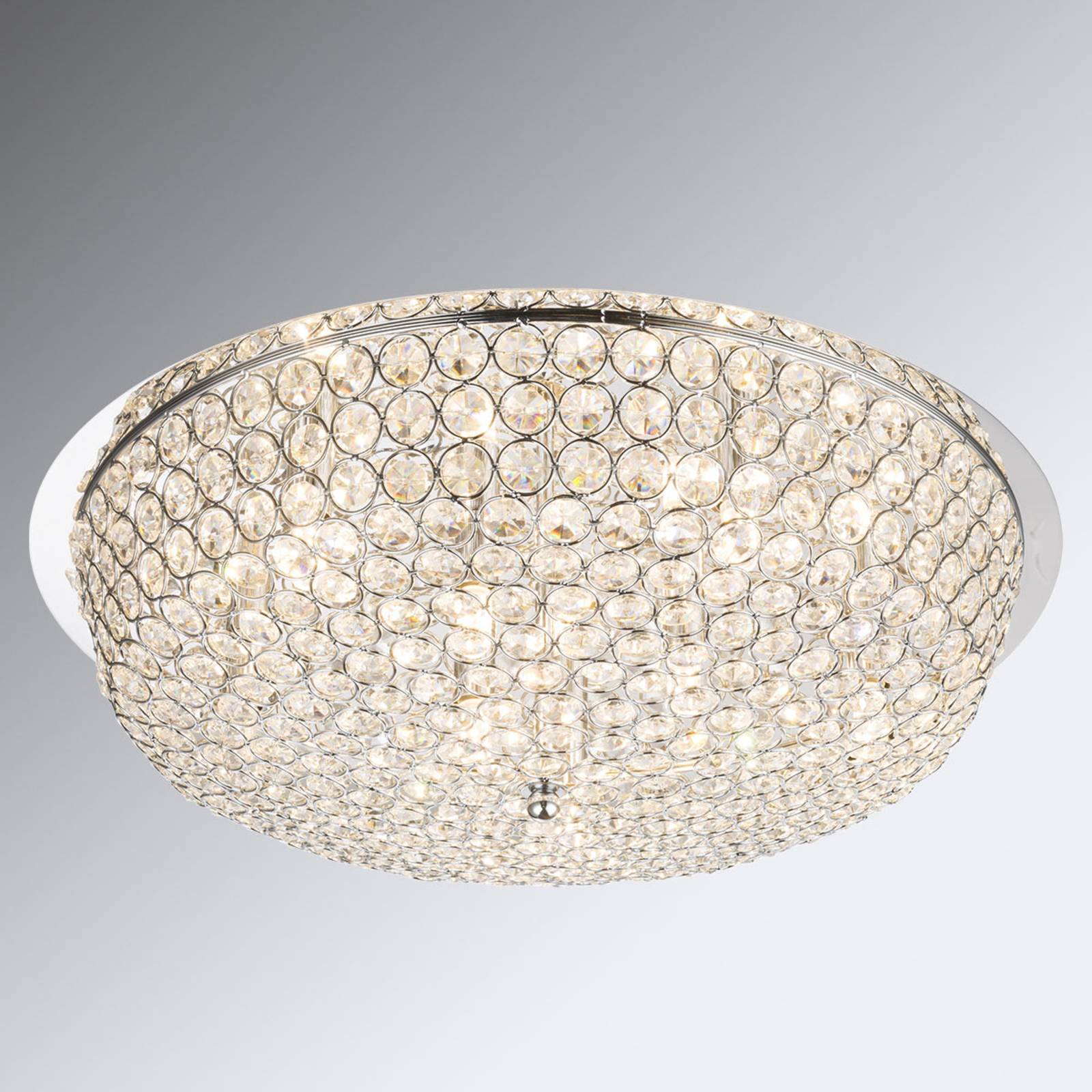 Kristall-Deckenleuchte Emilia mit LED-Lampen von Globo