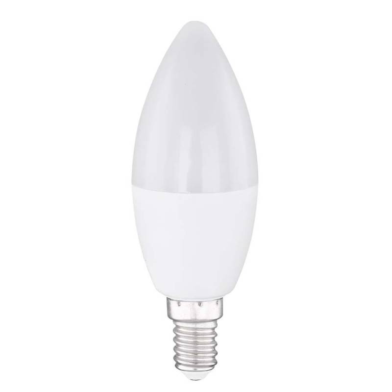 LED 4 Watt Leuchtmittel E14, 300 Lumen, Kerze, warmweiß, DxH 3,7x10 cm von Globo