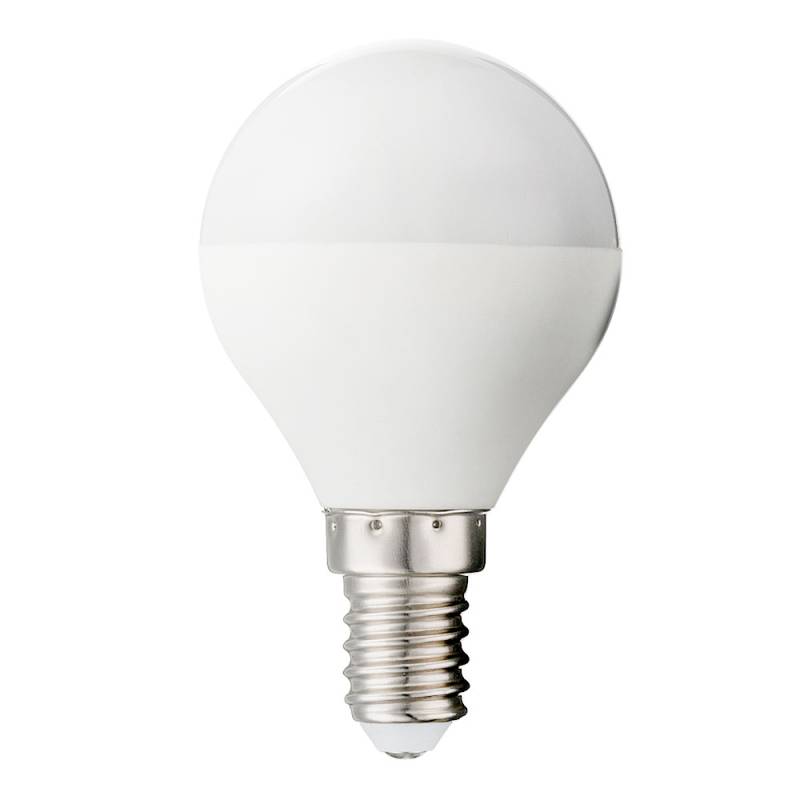 LED 5 Watt Leuchtmittel E14, 350 Lumen, Kugel, warmweiß, DxH 4,5x7,9 cm von Globo