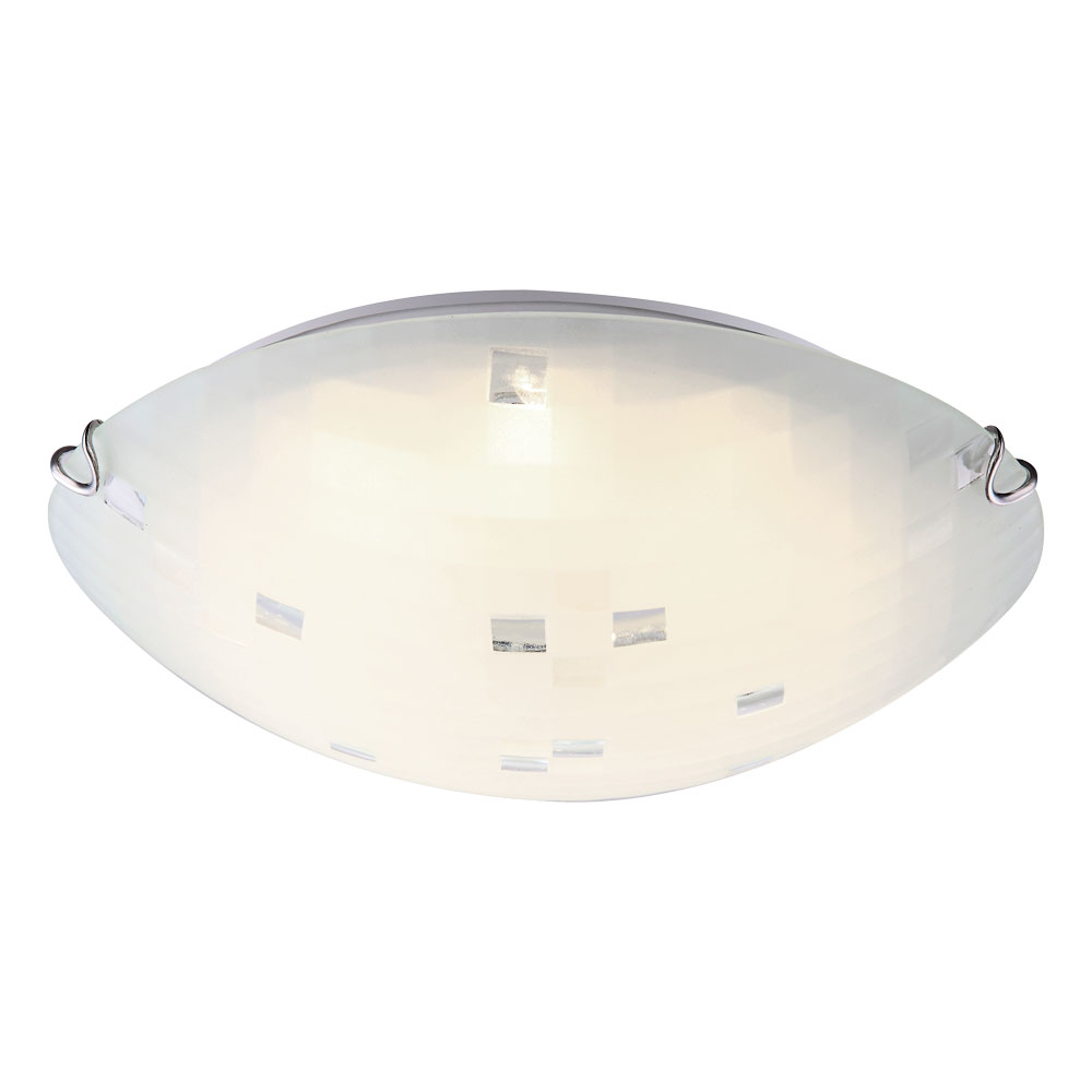 LED Deckenlampe, rund, Glas opal, 30 cm, JOY I von Globo