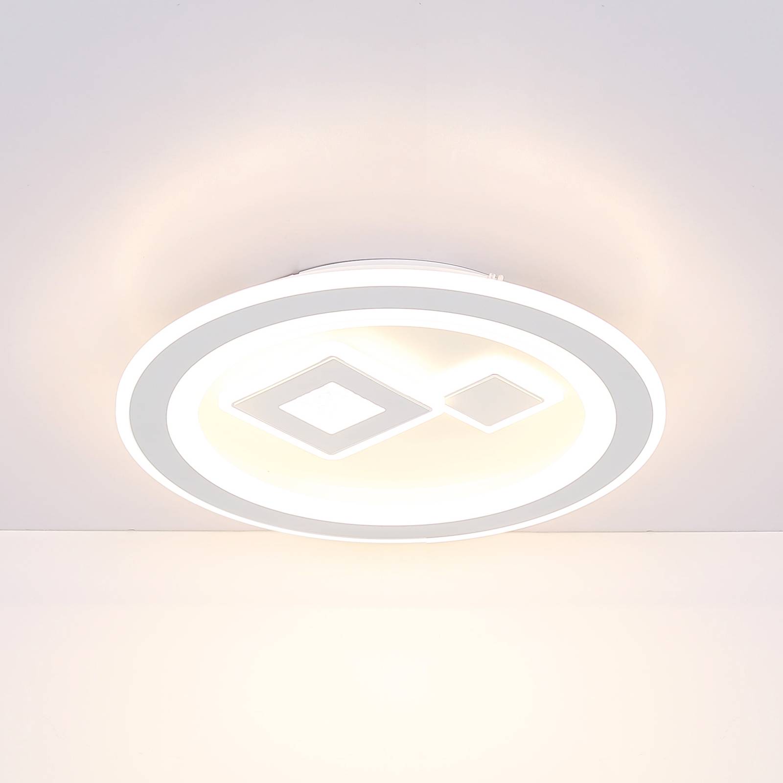 LED-Deckenlampe Valeria, CCT-Funktion, rund LED-Deckenlampe Valeria, CCT-Funktion, rund von Globo