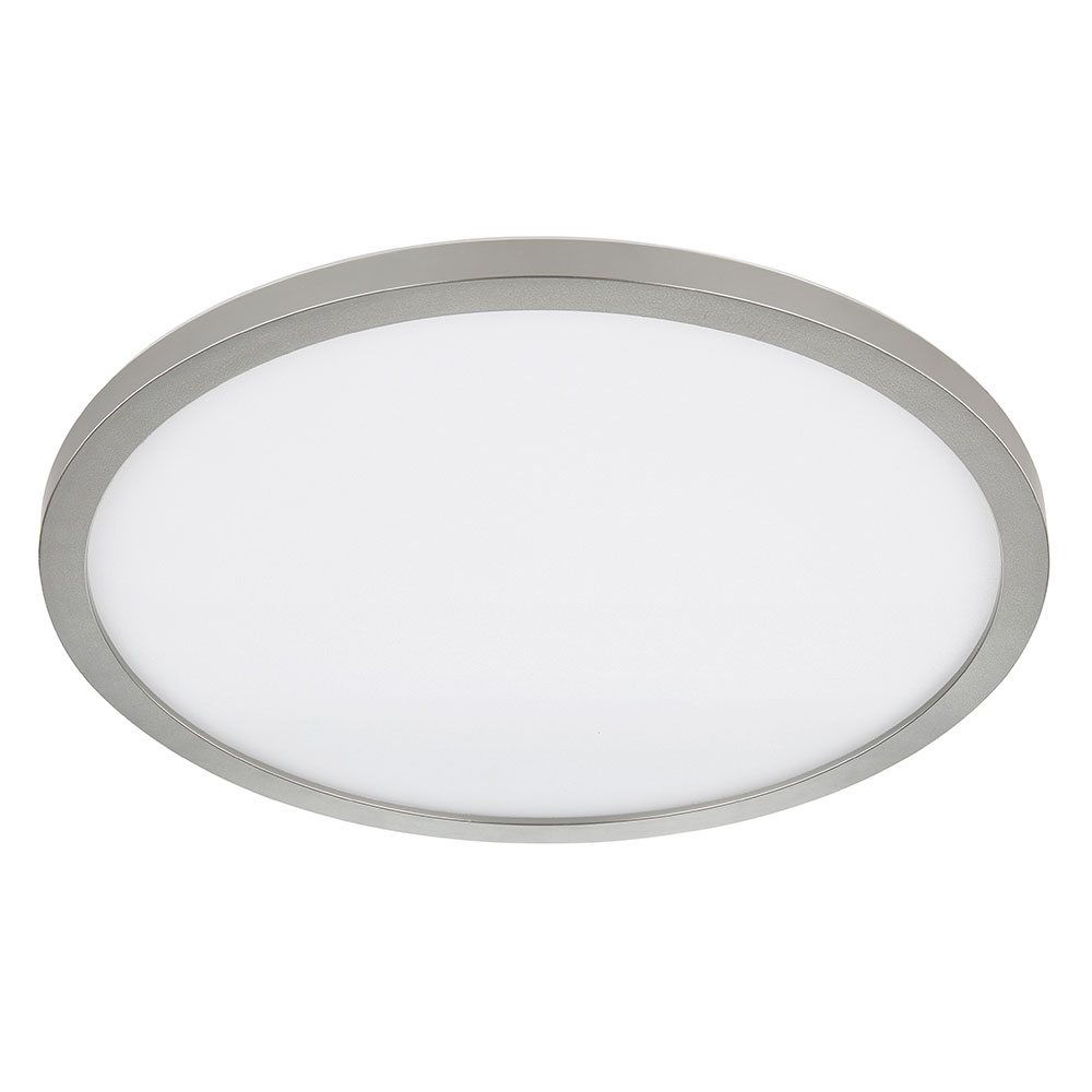 LED Deckenleuchte, Badezimmerleuchte, IP44, Nickel, D 29,4 cm von Globo