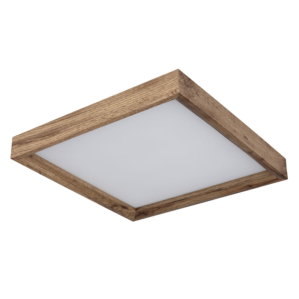 LED Deckenleuchte, Holzoptik, Landhaus, L 30cm von Globo