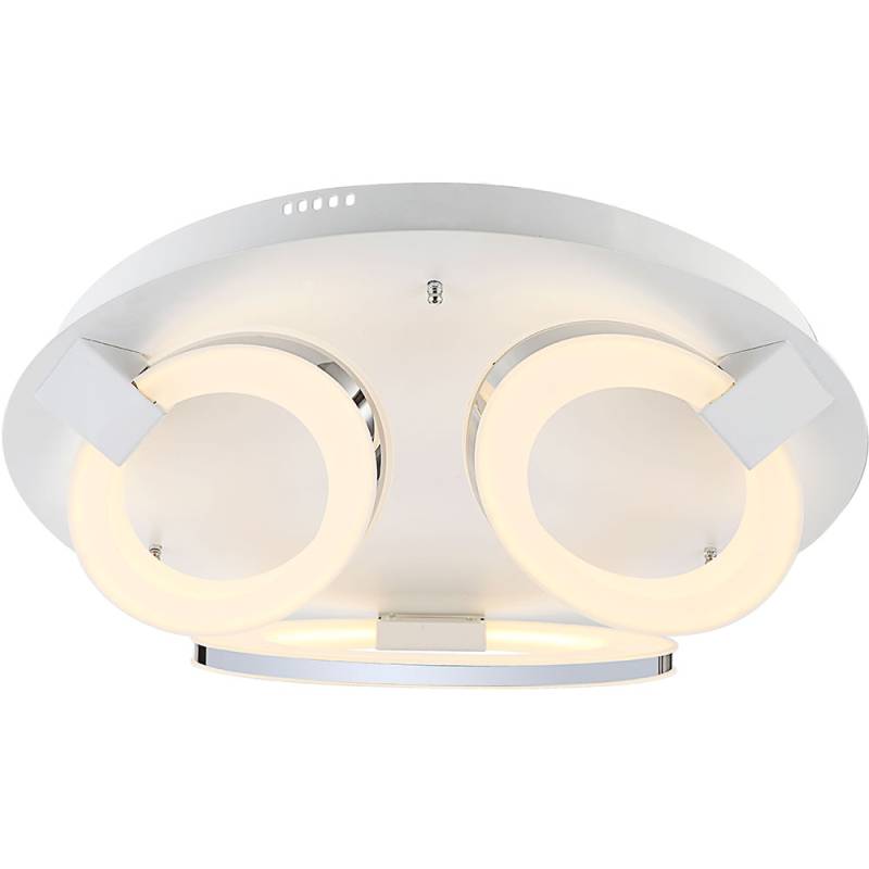 LED Deckenleuchte, Ring-Design, weiß, 57 cm von Globo