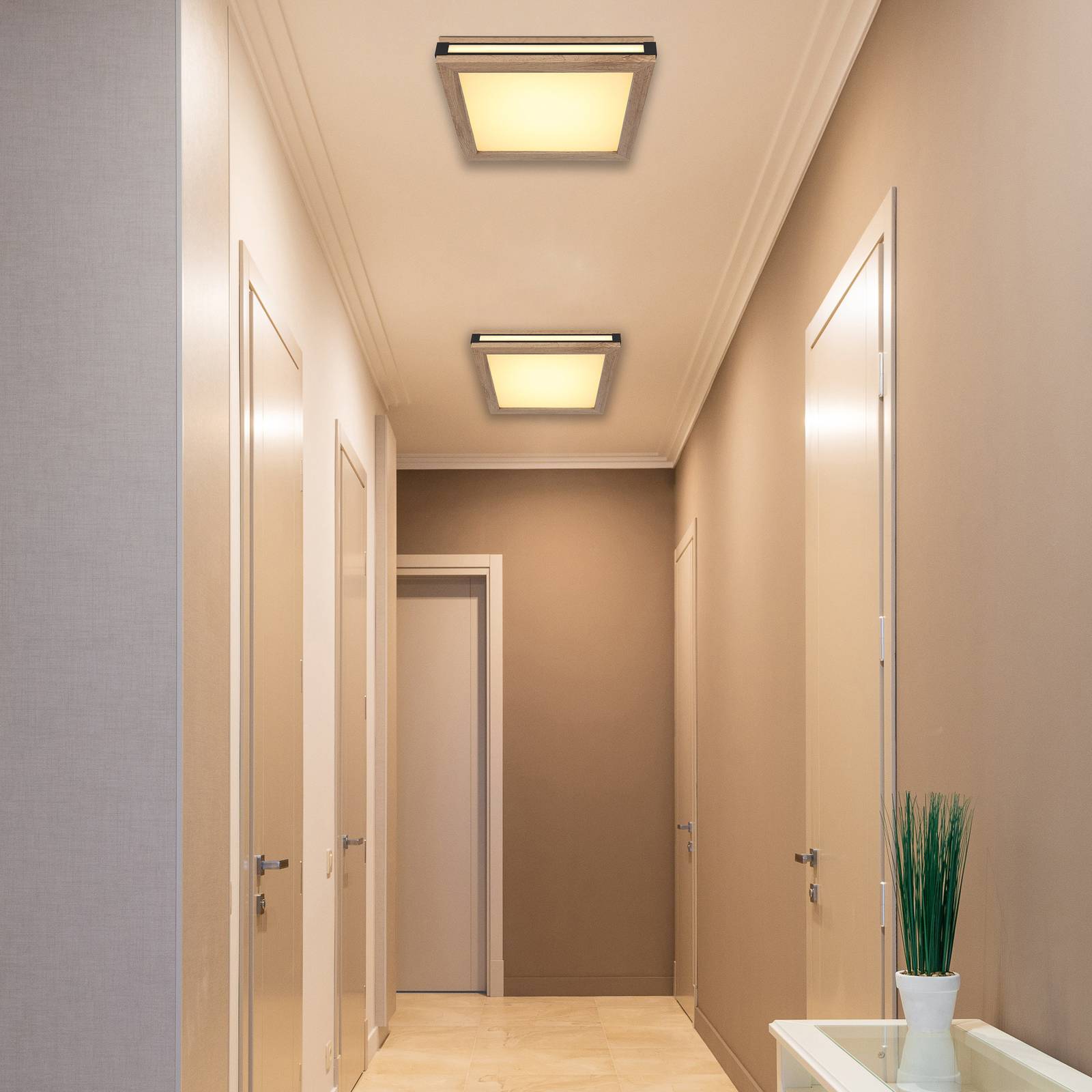LED-Deckenleuchte Karla quadratisch 30x30 cm LED-Deckenleuchte Karla quadratisch 30x30 cm von Globo