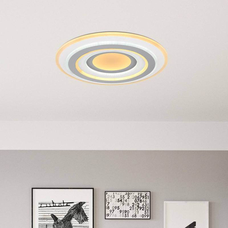 LED-Deckenleuchte Sabatino, Ø 48 cm, weiß/grau, CCT von Globo