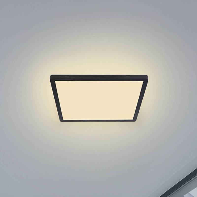 LED-Deckenleuchte Sapana, eckig, dimmbar, schwarz von Globo