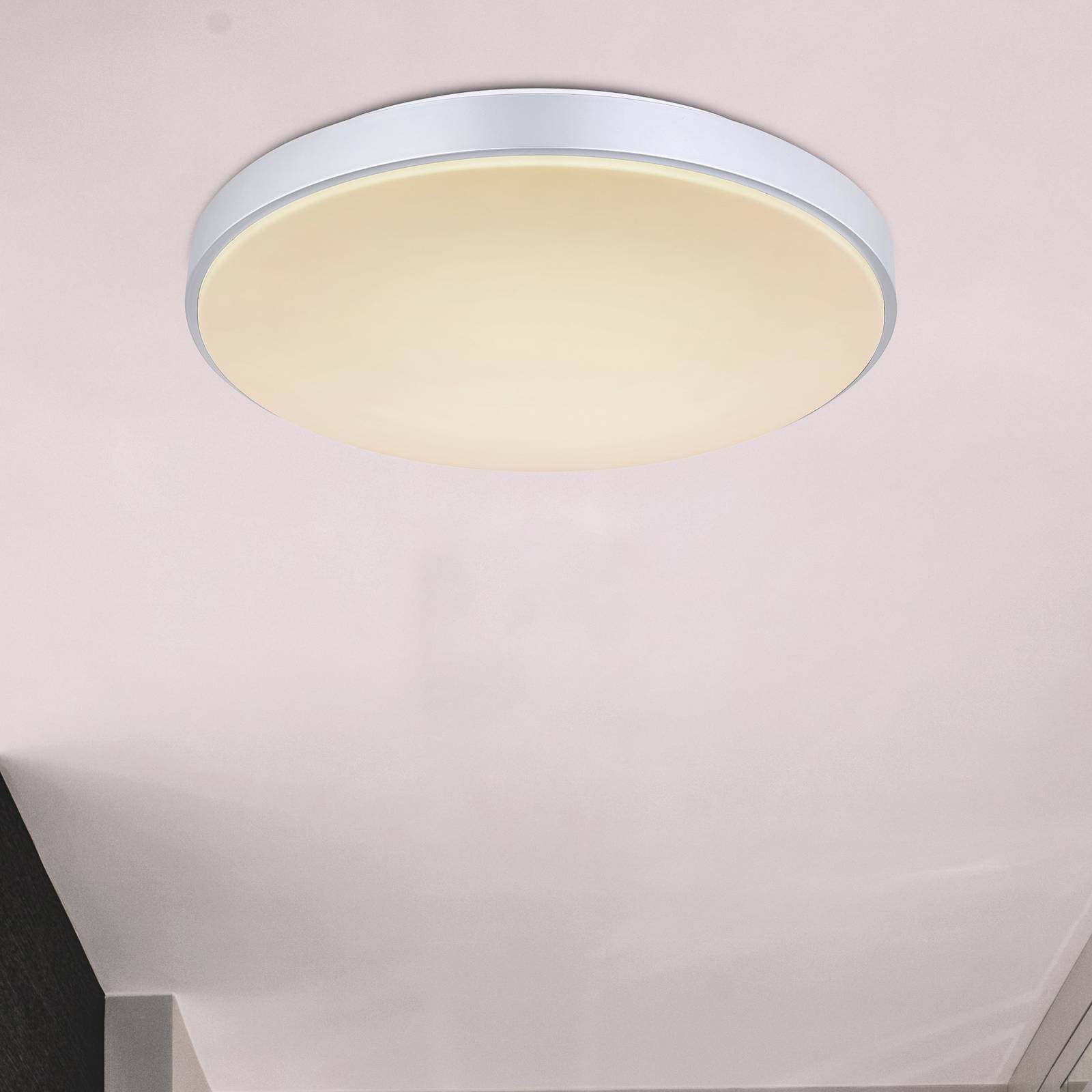 LED-Deckenleuchte Sonny, silber, CCT, Ø 41 cm LED-Deckenleuchte Sonny, silber, CCT, Ø 41 cm von Globo