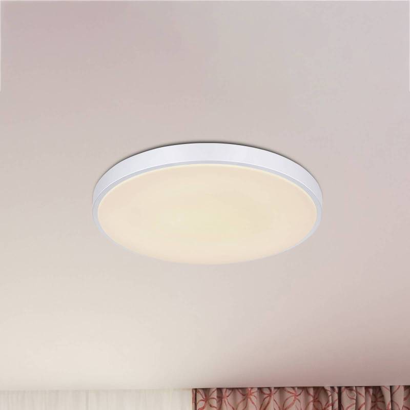 LED-Deckenleuchte Sonny, silber, CCT, Ø 50,5 cm von Globo
