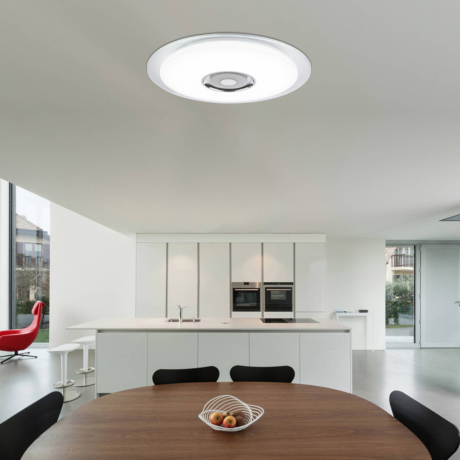 LED-Deckenleuchte Tune RGB mit Lautsprecher Ø 60 LED-Deckenleuchte Tune RGB mit Lautsprecher Ø 60 von Globo