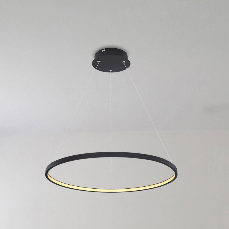 LED-Hängeleuchte Ralph, 1-flammig, schwarz, Ø 60cm von Globo
