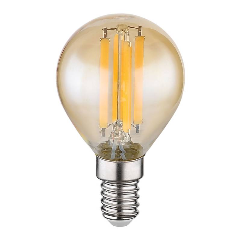 LED Lampe, 5 Watt, Filament, E14, 700 Lumen, warmweiß, DxH 4,5x7,8 cm von Globo