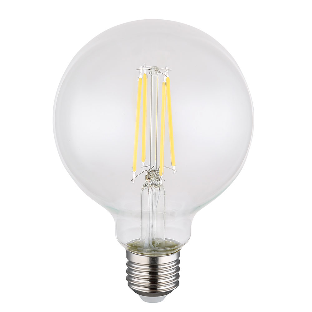 LED Lampe, E27, dimmbar, 7 Watt, neutralweiß, DxH 9,5x14 cm von Globo