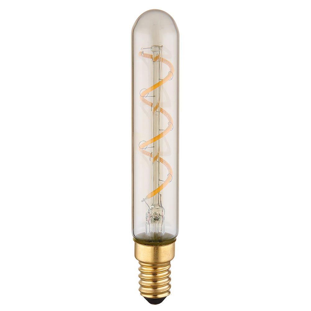 LED Leuchtmittel, Glas amber, 4W, warmweiß, dimmbar, DxH 2x12,5 cm von Globo