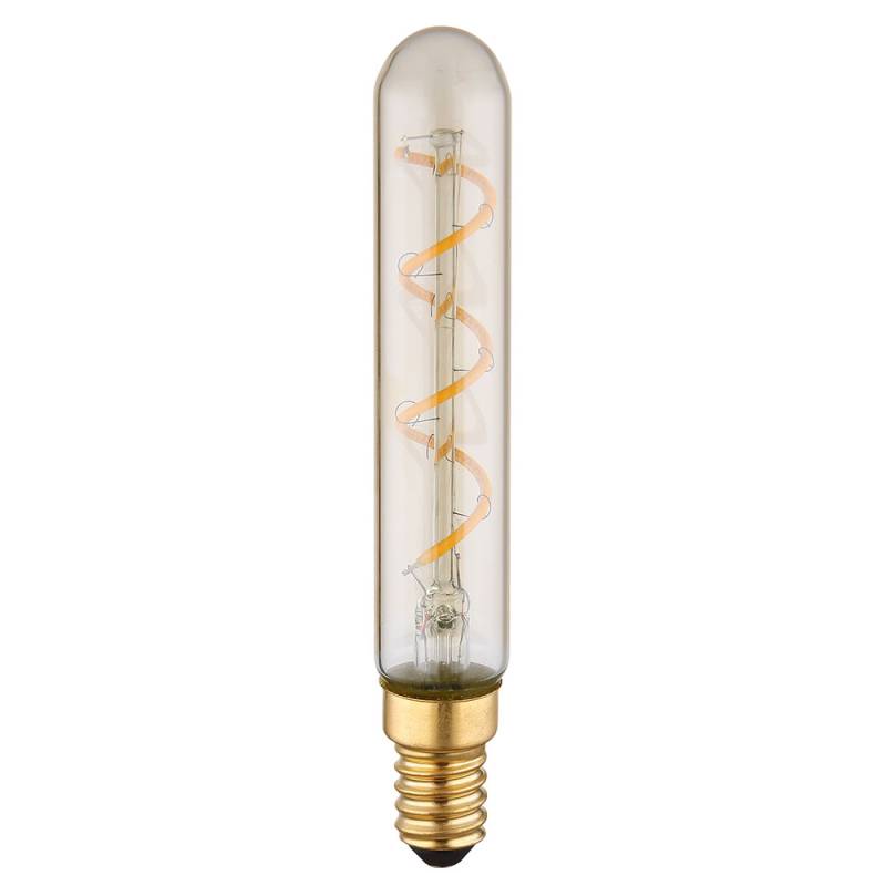 LED Leuchtmittel, Glas amber, 4W, warmweiß, dimmbar, DxH 2x12,5 cm von Globo
