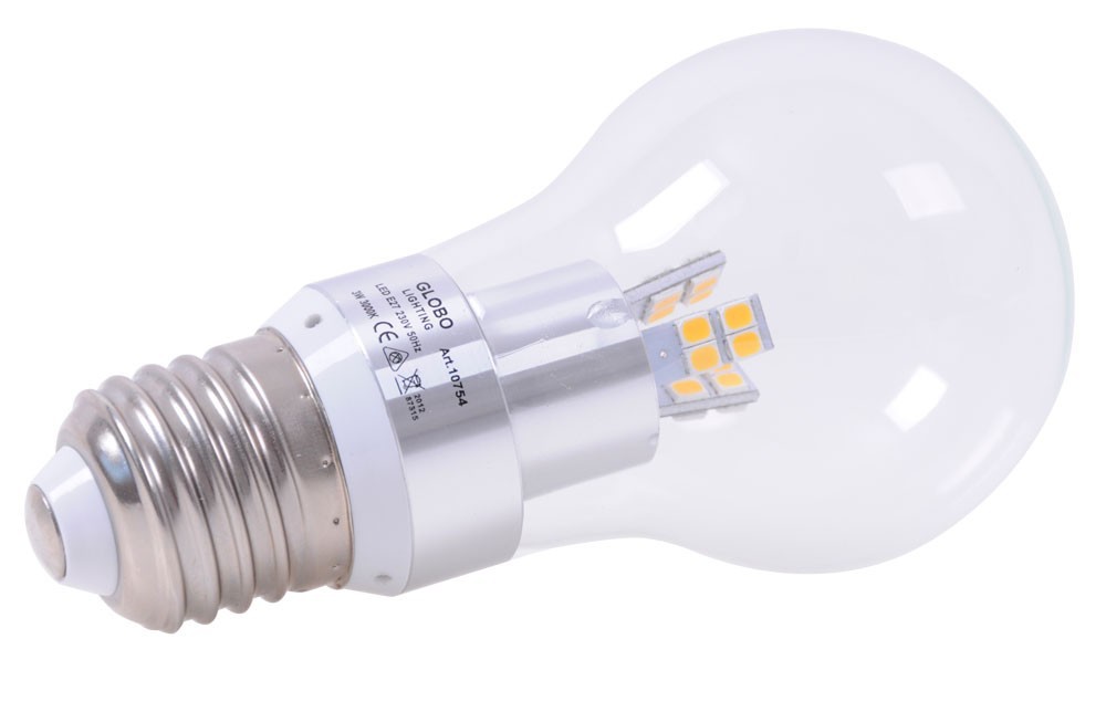 LED- Leuchtmittel E27 mit 4 Watt und warm-weißem Licht von Globo