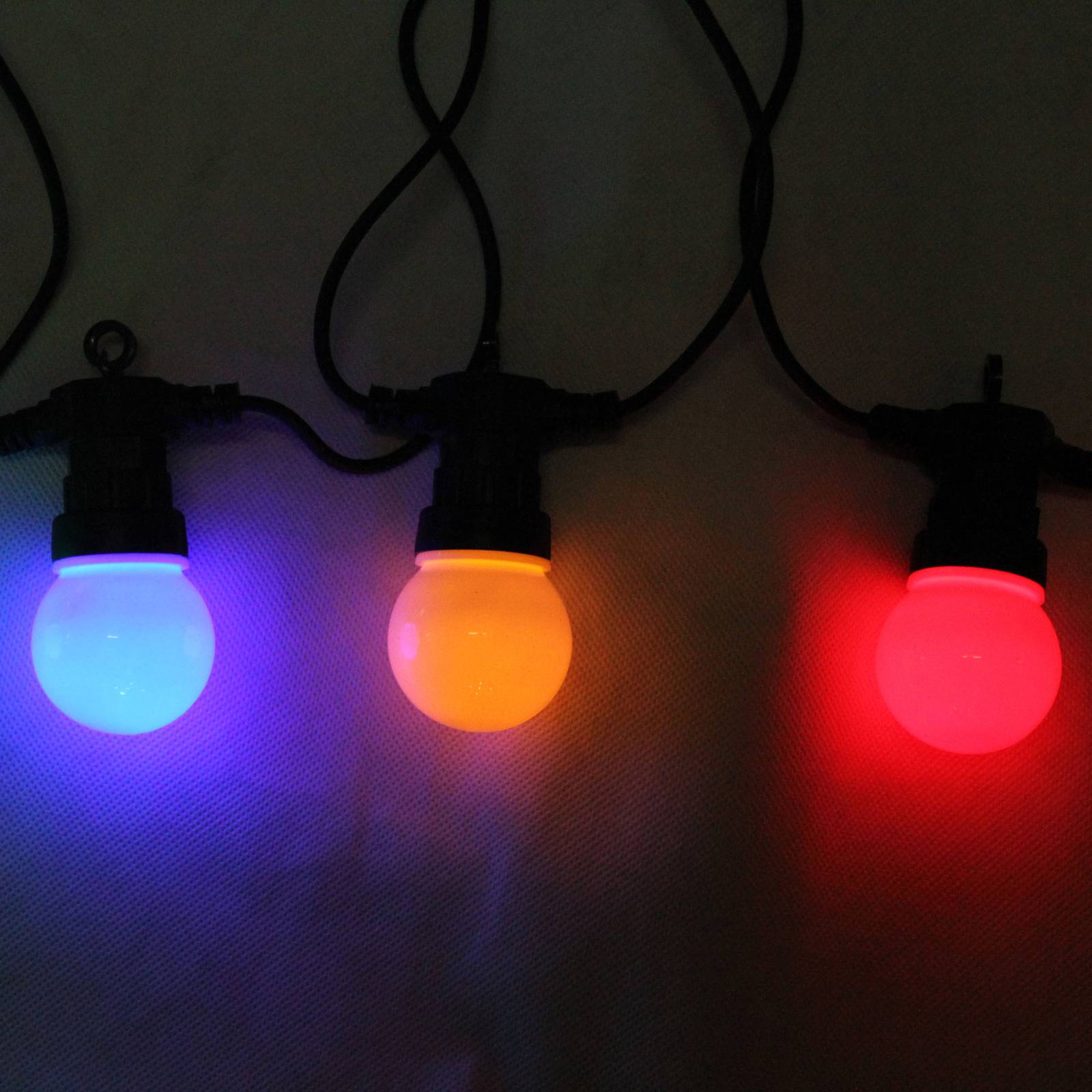LED-Lichterkette Nirvana, 20-flammig, bunt, IP44 LED-Lichterkette Nirvana, 20-flammig, bunt, IP44 von Globo