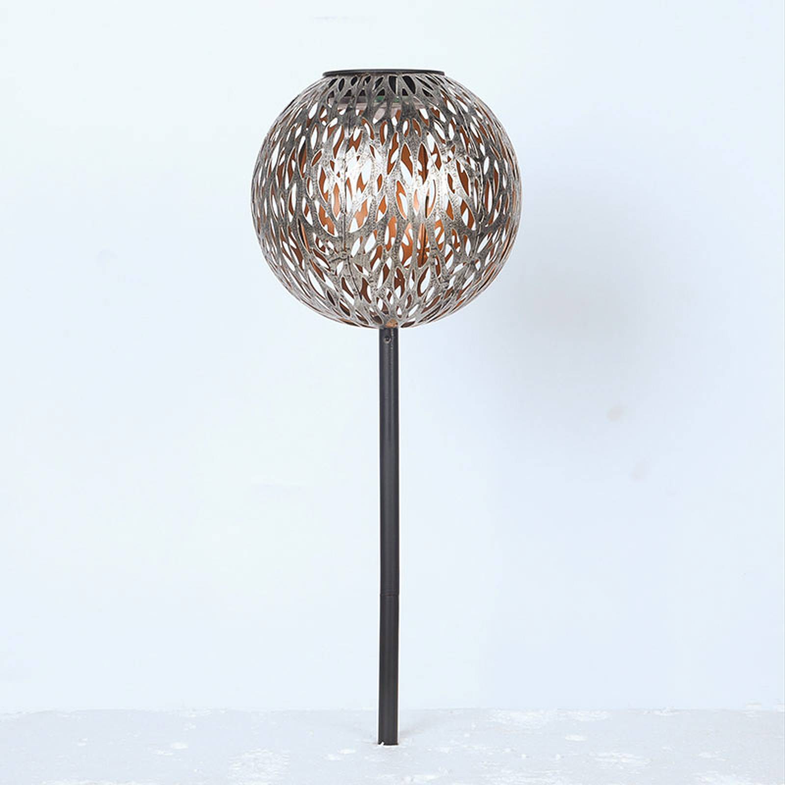 LED-Solar-Dekoleuchte 33626 Erdspieß silbergrau LED-Solar-Dekoleuchte 33626 Erdspieß silbergrau von Globo