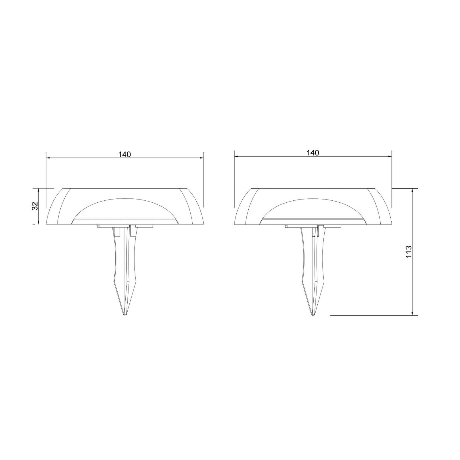 LED-Solarleuchte 36505, Erdspieß, Wandleuchte, schwarz, Alu LED-Solarleuchte 36505, Erdspieß, Wandleuchte, schwarz, Alu von Globo