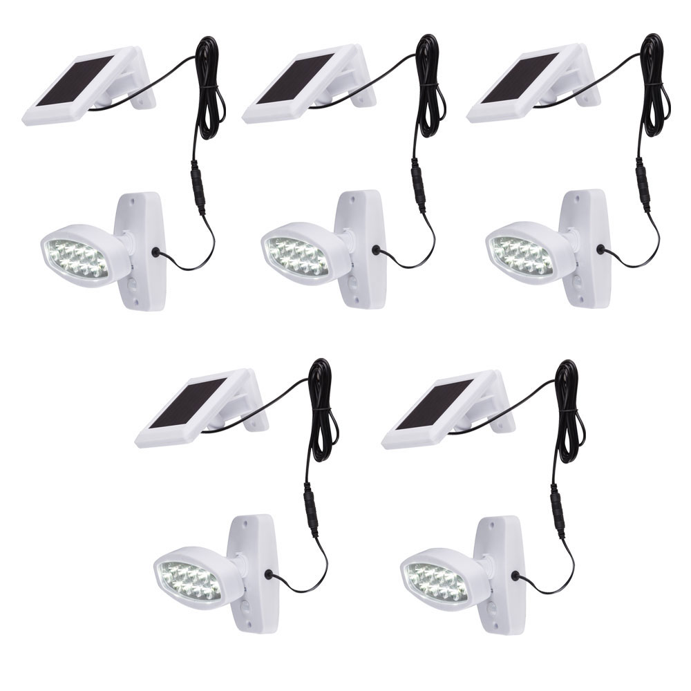 Praktisches 5er Set LED Wandleuchte mit Bewegungsmelder von Globo