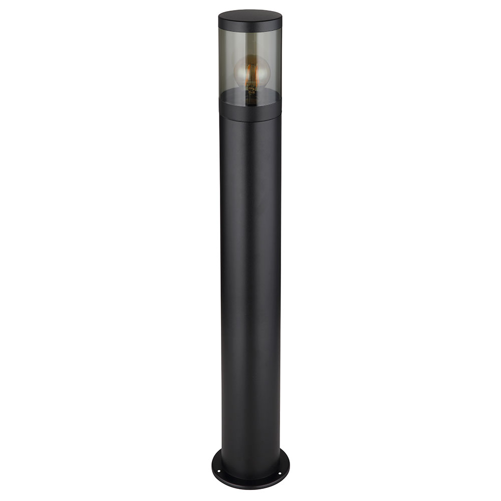 Smart RGB LED Außenstehleuchte, Edelstahl, schwarz, rauch, H 80cm von Globo