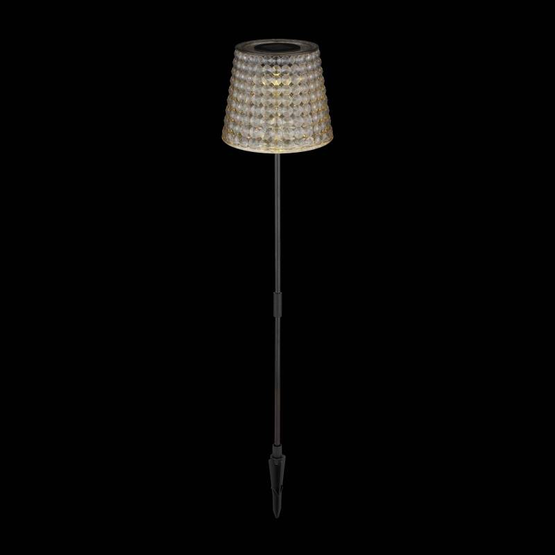 Solar-Erdspießlampe 36635-2S 2er-Set schwarz/rauch von Globo