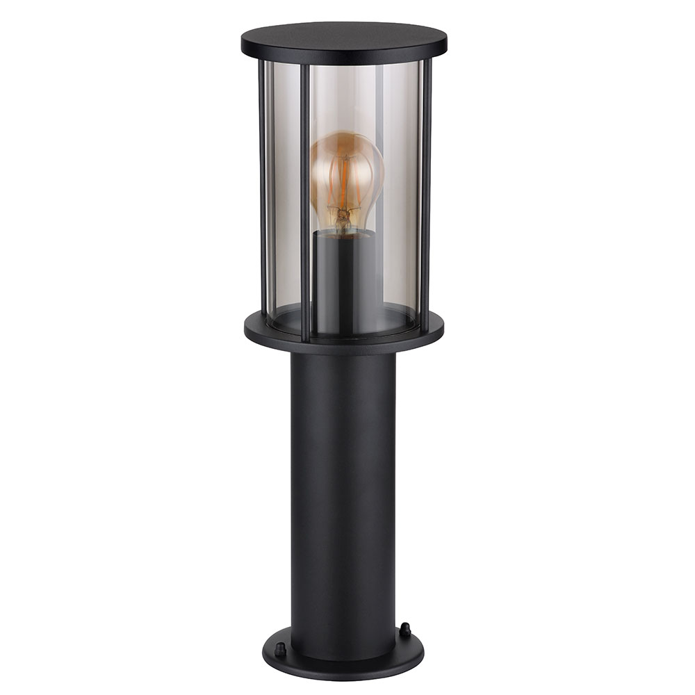 Stehleuchte Gartenlampe, Edelstahl, schwarz, IP54, H 45 cm von Globo