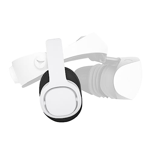 Globular Cluster PH2 Stereo VR Kopfhörer für PS VR 2 - Clip On Design - Sieht ordentlich aus mit Kabel-Router - bequemer als In-Ear Buds (75mm x 90mm Ohrenschützer, Weiß) von Globular Cluster