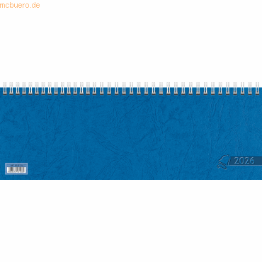 Glocken Querkalender 29,7x10,5cm 1 Woche/2 Seiten blau Kalendarium 202 von Glocken