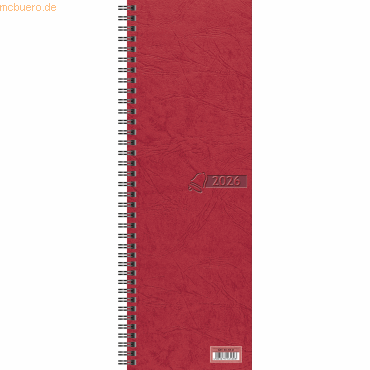 Glocken Vormerkbuch 100x296mm 1 Woche auf 2 Seiten rot Kalendarium 202 Glocken Vormerkbuch 100x296mm 1 Woche auf 2 Seiten rot Kalendarium 202 von Glocken