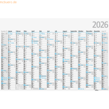 Glocken Plakatkalender 102x68cm A1 14 Monate gefalzt Kalendarium 2026 Glocken Plakatkalender 102x68cm A1 14 Monate gefalzt Kalendarium 2026 von Glocken