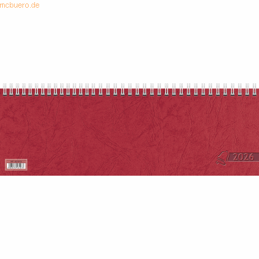 Glocken Querkalender 29,7x10cm 1 Woche auf 1 Seite rot Kalendarium 202 von Glocken