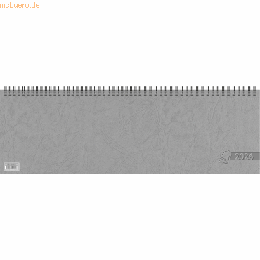 Glocken Querkalender 42x13,7cm 1 Woche/2 Seiten grau Kalendarium 2026 Glocken Querkalender 42x13,7cm 1 Woche/2 Seiten grau Kalendarium 2026 von Glocken