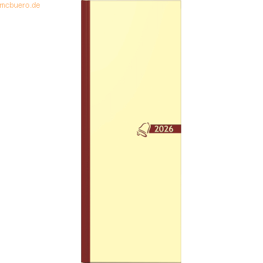 Glocken Tagebuch 110x297mm 1 Tag/Seite chamois Kalendarium 2026 Glocken Tagebuch 110x297mm 1 Tag/Seite chamois Kalendarium 2026 von Glocken