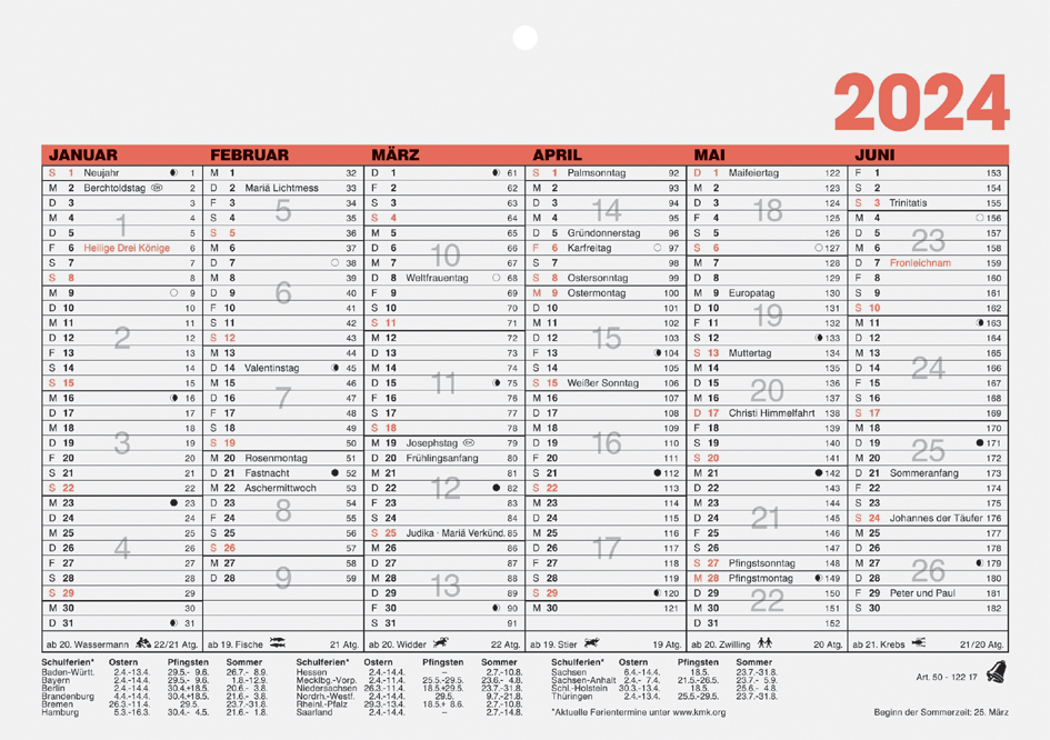 Glocken Tischkalender , Tafelkalender, , 2024, DIN A5 quer von Glocken