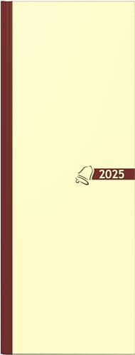 Glocken Vormerkbuch (2025), 1 Seite = 1 Tag, 110 × 297 mm, 384 Seiten, Grafik-Einband, chamois von Glocken